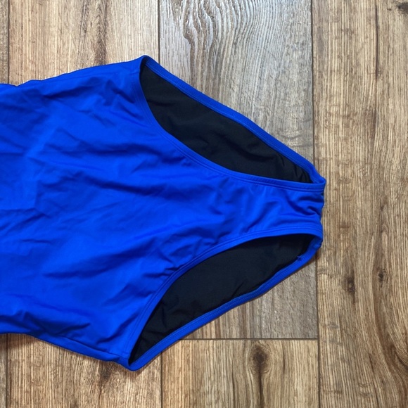 bright blue Calvin Klein one-piece swimsuit - Picture 2 of 7